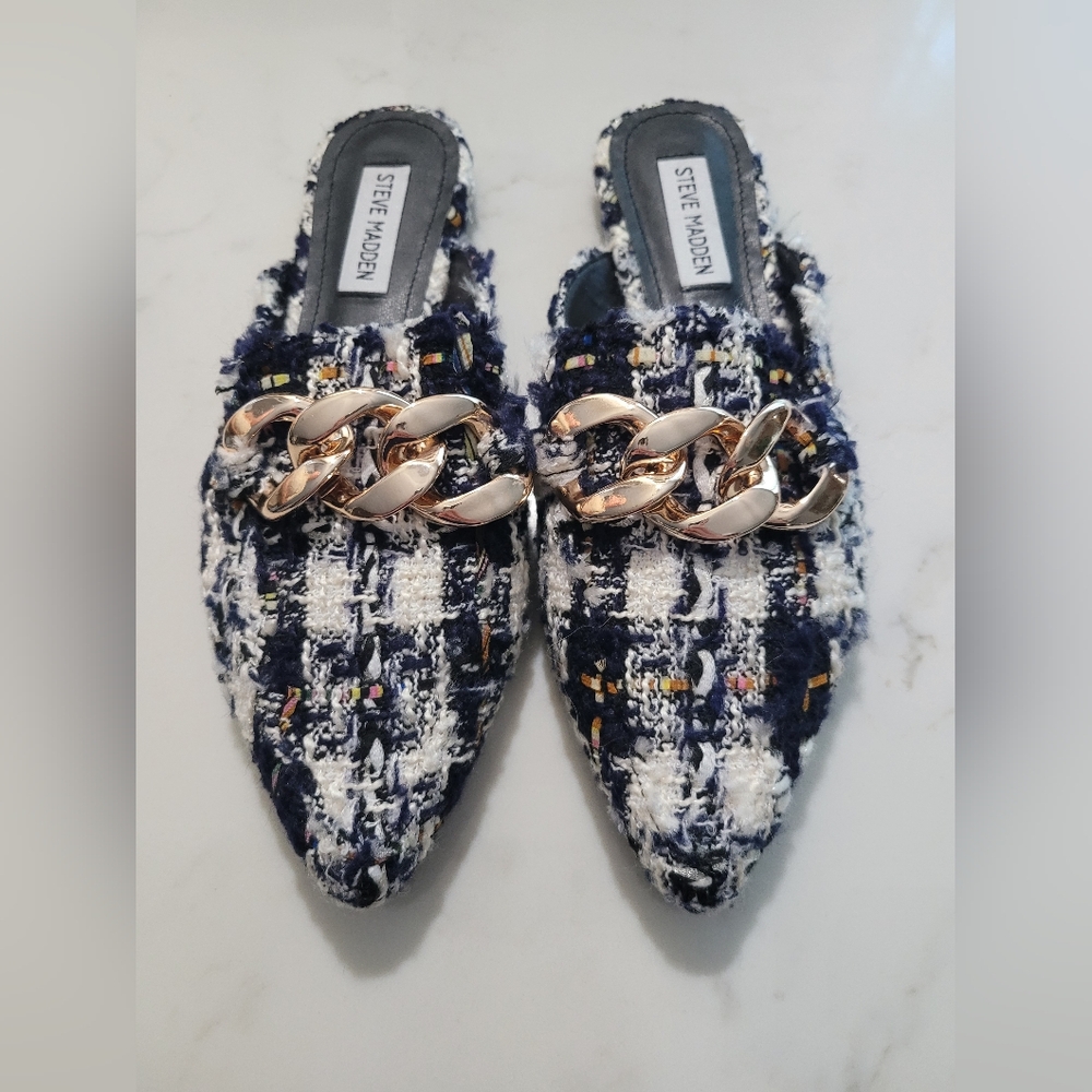 Steve Madden Finn Chain Pointed Toe Mule